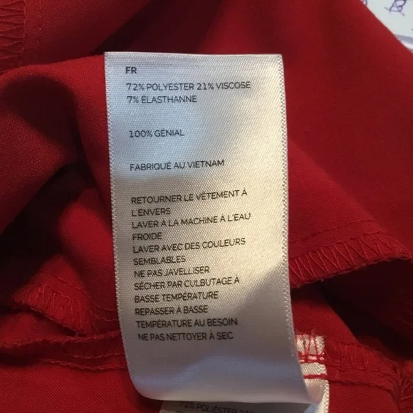 Figs Vibrant Red Short Sleeve Top - Picture 6 of 6